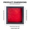 Elegant Charcoal Wood Shadow Box Frame with Acrylic Front - Red Suede Backing, 30 Sizes